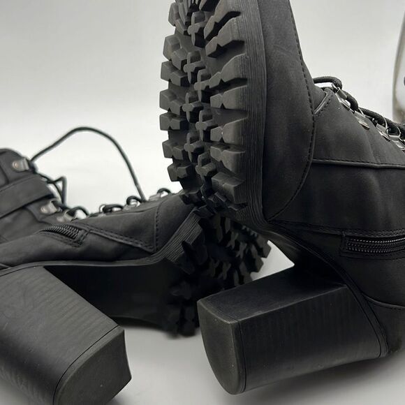 ‎JustFab Lace-Up Bootie Womens Boot-8.5 - Picture 5 of 6